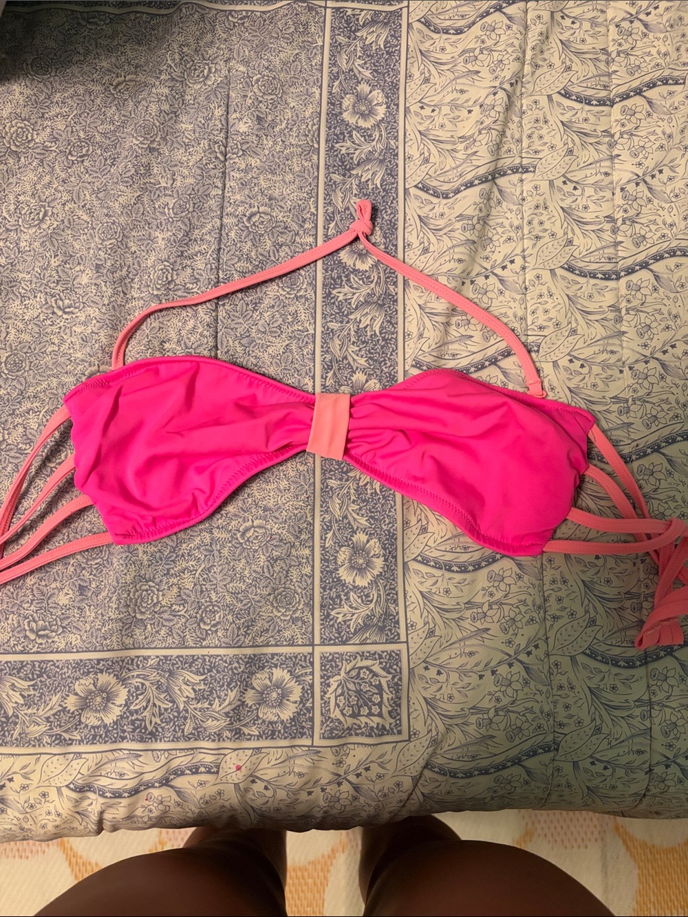 Victoria's Secret Hot Pink Bandeau Bikini Top